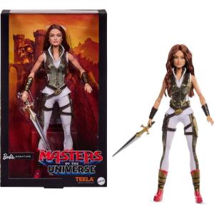 image:imageBarbie Signature Doll Teela Collectible in Jumpsuit Sword Doll Stand amp Displayable Packaging Motu Movie ThemeTeela Camila Mendes