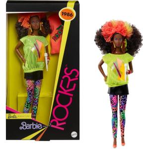 image:imageBarbie Signature Doll and the Rockers Collectible Repro Deedee Doll 40th Anniversary of 1986 Line Doll Stand and Displayable PackagingDeeDee