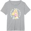 image:imageBarbie  Radiate Positivity Watercolor Dreams TShirtHeather Grey