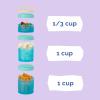 image:imageBarbie 59 Sports Whiskware Stackable Snack Pack  3 Jar  Handle  YellowPinkPurple