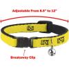image:imageBarbie Breakaway Cat Collar with Bell Plastic Clip Easy Adjustable Barbie Script Signature Logo and Silhouette Hot Pink White 85 to 12 Inches 05 Inch Wide