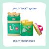 image:imageBarbie Cowgirl Icons Whiskware Stackable Snack Pack  3 Jar  Handle  PinkYellowGreen