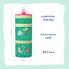 image:imageBarbie Cowgirl Icons Whiskware Stackable Snack Pack  3 Jar  Handle  PinkYellowGreen