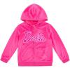image:imageBarbie Velour Matching Family Zip Up Hoodie Pants Outfit Set Newborn to Adult Sizes Newborn  2XLPink