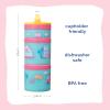 image:imageCalifornia Barbie Dreamhouse Whiskware Stackable Snack Pack  3 Jar  Handle  YellowPinkBlue