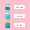 image:imageCalifornia Barbie Dreamhouse Whiskware Stackable Snack Pack  3 Jar  Handle  YellowPinkBlue