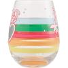 image:imageEnesco Lolita Barbie Vacay Vibes Girls Wanna Have Sun HandPainted Artisan Stemless Wine Glass 20 Ounce Multicolor