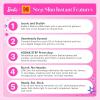 image:imageKodak x Barbie Instant Smartphone Portable Photo Printer Full Color Wireless Zink 2x3 51x75 cm StickyBack Photos Print from iOS amp Android Devices with Fun Editing App Iconic Style