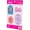 image:imageMattel Barbie Chibi Style Adhesive Vinyl Decals  Cute Barbie Stickers for Water Bottle or Laptop 1 Pack 4 CountBluePurple