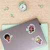 image:imageMattel Barbie Chibi Style Adhesive Vinyl Decals  Cute Barbie Stickers for Water Bottle or Laptop 1 Pack 4 CountPinkBlack