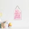 image:imageMattel Barbie Silhouettes Wood Wall Decor  Stylish Barbie Wall Art for Bedroom or Play RoomLight Pink
