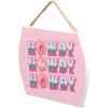 image:imageMattel Barbie Silhouettes Wood Wall Decor  Stylish Barbie Wall Art for Bedroom or Play RoomPinkAqua