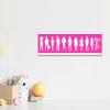 image:imageMattel Barbie Silhouettes Wood Wall Decor  Stylish Barbie Wall Art for Bedroom or Play RoomPinkWhite