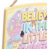 image:imageMattel Barbie Silhouettes Wood Wall Decor  Stylish Barbie Wall Art for Bedroom or Play RoomYellow