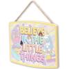 image:imageMattel Barbie Silhouettes Wood Wall Decor  Stylish Barbie Wall Art for Bedroom or Play RoomYellow
