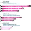 image:imageMattel Dog Collar with Plastic Buckle Quick Release Easy Adjustable Barbie Script Signature Logo and Silhouette Hot Pink White 85 to 12 Inches 05 Inch Wide1 Wide  Fits 11165 Neck  Medium
