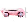 image:imageMegatoys Barbie Plush Car Pet Bed Themed Plush Pink Pet Bed for Dogs and Cats  Soft and Cozy Pet Bed with Barbie Pillow and Car DesignElvis