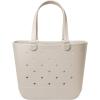 image:imageSimple Modern Mattel Large Beach Bag  Waterproof Getaway Rubber Tote with Zipper Pocket for Travel Pool Boat Groceries Sports  BarbieAlmond Birch