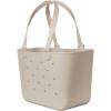 image:imageSimple Modern Mattel Large Beach Bag  Waterproof Getaway Rubber Tote with Zipper Pocket for Travel Pool Boat Groceries Sports  BarbieAlmond Birch