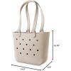 image:imageSimple Modern Mattel Large Beach Bag  Waterproof Getaway Rubber Tote with Zipper Pocket for Travel Pool Boat Groceries Sports  BarbieAlmond Birch