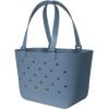 image:imageSimple Modern Mattel Large Beach Bag  Waterproof Getaway Rubber Tote with Zipper Pocket for Travel Pool Boat Groceries Sports  BarbieBlue Dune