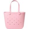 image:imageSimple Modern Mattel Large Beach Bag  Waterproof Getaway Rubber Tote with Zipper Pocket for Travel Pool Boat Groceries Sports  BarbieBlush