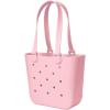 image:imageSimple Modern Mattel Large Beach Bag  Waterproof Getaway Rubber Tote with Zipper Pocket for Travel Pool Boat Groceries Sports  BarbieBlush