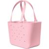 image:imageSimple Modern Mattel Large Beach Bag  Waterproof Getaway Rubber Tote with Zipper Pocket for Travel Pool Boat Groceries Sports  BarbieBlush
