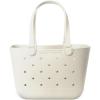 image:imageSimple Modern Mattel Large Beach Bag  Waterproof Getaway Rubber Tote with Zipper Pocket for Travel Pool Boat Groceries Sports  BarbieCream