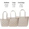 image:imageSimple Modern Mattel Large Beach Bag  Waterproof Getaway Rubber Tote with Zipper Pocket for Travel Pool Boat Groceries Sports  BarbieForest