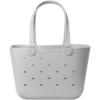 image:imageSimple Modern Mattel Large Beach Bag  Waterproof Getaway Rubber Tote with Zipper Pocket for Travel Pool Boat Groceries Sports  BarbieIce Gray