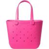 image:imageSimple Modern Mattel Large Beach Bag  Waterproof Getaway Rubber Tote with Zipper Pocket for Travel Pool Boat Groceries Sports  BarbieMalibu