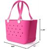 image:imageSimple Modern Mattel Large Beach Bag  Waterproof Getaway Rubber Tote with Zipper Pocket for Travel Pool Boat Groceries Sports  BarbieMalibu