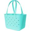 image:imageSimple Modern Mattel Large Beach Bag  Waterproof Getaway Rubber Tote with Zipper Pocket for Travel Pool Boat Groceries Sports  BarbieOcean Water