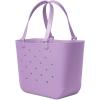 image:imageSimple Modern Mattel Large Beach Bag  Waterproof Getaway Rubber Tote with Zipper Pocket for Travel Pool Boat Groceries Sports  BarbiePurple Breeze
