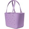 image:imageSimple Modern Mattel Large Beach Bag  Waterproof Getaway Rubber Tote with Zipper Pocket for Travel Pool Boat Groceries Sports  BarbiePurple Breeze