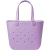 image:imageSimple Modern Mattel Large Beach Bag  Waterproof Getaway Rubber Tote with Zipper Pocket for Travel Pool Boat Groceries Sports  BarbiePurple Breeze