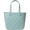 image:imageSimple Modern Mattel Large Beach Bag  Waterproof Getaway Rubber Tote with Zipper Pocket for Travel Pool Boat Groceries Sports  BarbieSea Glass Sage