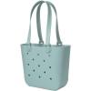 image:imageSimple Modern Mattel Large Beach Bag  Waterproof Getaway Rubber Tote with Zipper Pocket for Travel Pool Boat Groceries Sports  BarbieSea Glass Sage