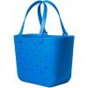 image:imageSimple Modern Mattel Large Beach Bag  Waterproof Getaway Rubber Tote with Zipper Pocket for Travel Pool Boat Groceries Sports  BarbieSupersonic Blue
