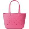 image:imageSimple Modern Mattel Large Beach Bag  Waterproof Getaway Rubber Tote with Zipper Pocket for Travel Pool Boat Groceries Sports  BarbieVelvet Pink