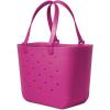 image:imageSimple Modern Mattel Large Beach Bag  Waterproof Getaway Rubber Tote with Zipper Pocket for Travel Pool Boat Groceries Sports  BarbieZinnia