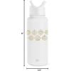 image:imageSimple Modern Summit Water Bottle with Straw Lid  Barbie 30oz Leak Proof Stainless Steel Insulated Cup  Gifts for Her  Barbie CheckmateDisney Seal of a Princess