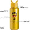 image:imageSimple Modern Summit Water Bottle with Straw Lid  Barbie 30oz Leak Proof Stainless Steel Insulated Cup  Gifts for Her  Barbie CheckmateMarvel Iron Man Tony Stark