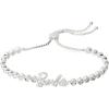 Tennis Bolo Bracelet (Shiny Silver)