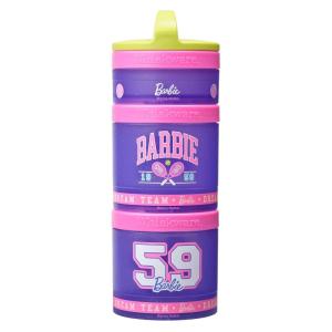 image:imageBarbie 59 Sports Whiskware Stackable Snack Pack  3 Jar  Handle  YellowPinkPurple