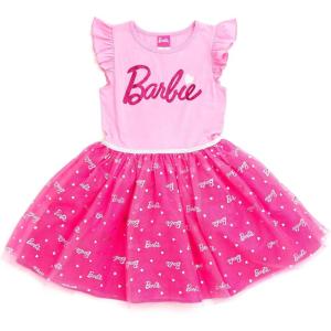 image:imageBarbie Girls Tulle Dress Little Kid to Big KidPink