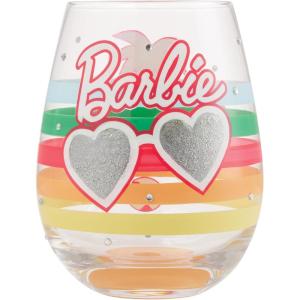 image:imageEnesco Lolita Barbie Vacay Vibes Girls Wanna Have Sun HandPainted Artisan Stemless Wine Glass 20 Ounce Multicolor
