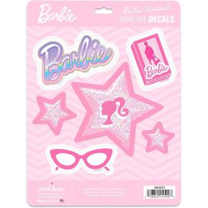 image:imageMattel Barbie Chibi Style Adhesive Vinyl Decals  Cute Barbie Stickers for Water Bottle or Laptop 1 Pack 4 CountPinkPurple