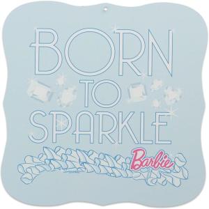 image:imageMattel Barbie Silhouettes Wood Wall Decor  Stylish Barbie Wall Art for Bedroom or Play RoomLight Blue